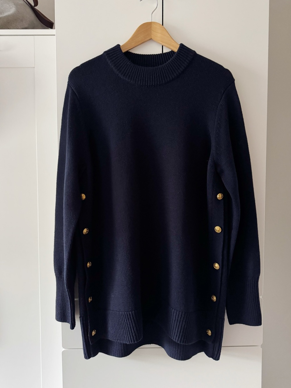 NEW with tags, Tuckernuck Bexley 100% Wool Crewneck Sweater – Navy | XXL